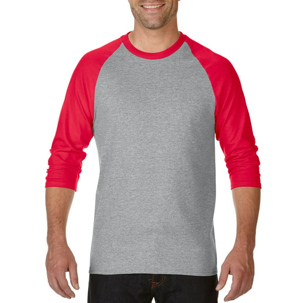 Details about   Mens CONTRAST RAGLAN T Shirts Short Sleeve Athletic Jersey Casual Basic Gym